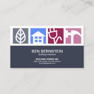 Vet Stunning Builders Service Logos Construction Visitekaartje
