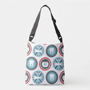 Vet tandheelkundig patroon - Tandheelkundige hygi Crossbody Tas