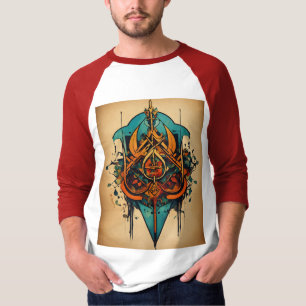 Vet Tattoo Raglan Sleeve T-shirt" T-shirt