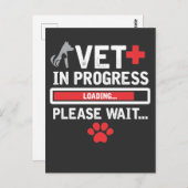Vet Tech Animal Rescue Technicus Cat Dog Paw Love Briefkaart (Voorkant / Achterkant)