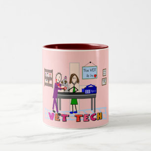 Vet Tech Art Gifts Tweekleurige Koffiemok