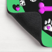 Vet Tech BLACK EN WITTE HARTEN Muismat (Hoek)