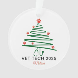 Vet Tech Christmas Tree  Ornament