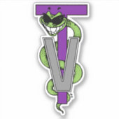 Vet Tech drôle asclepius "Green Weenie" Sticker (Devant)