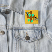 Vet Tech Gift Vierkante Button 5,1 Cm (In situ)