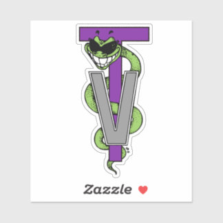 Vet Tech grappige asclepius "Green Weenie" Sticker