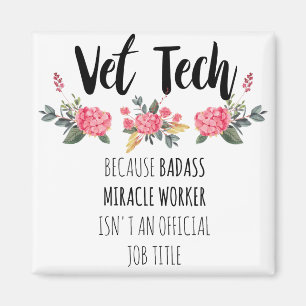 Vet Tech Gratitude Dankuwel Magneet