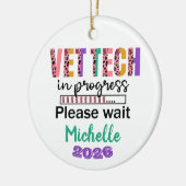 Vet Tech In Progress Keramisch Ornament (Links)