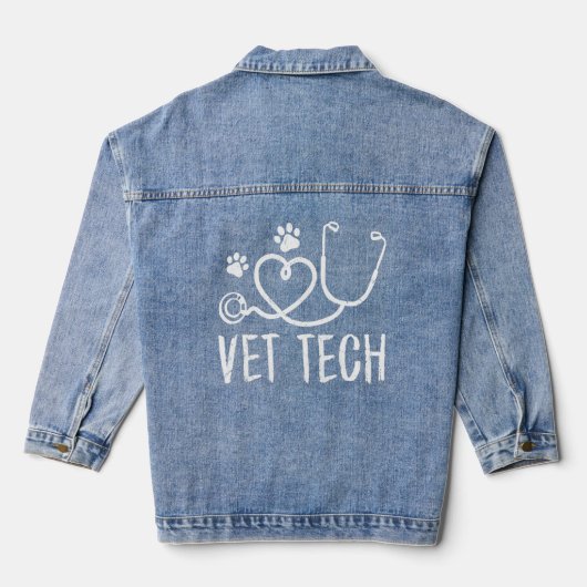 Vet Tech Love Animaux Empreinte de patte Vettechli (Verso)