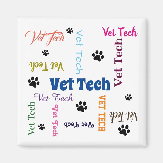 Vet Tech Magnet (Devant)