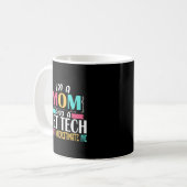 Vet Tech Mam Veterinary Technicia Gift Koffiemok (Voorkant links)