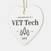 VET Tech Nieuwe baan Kerstmis Keramisch Ornament (Links)