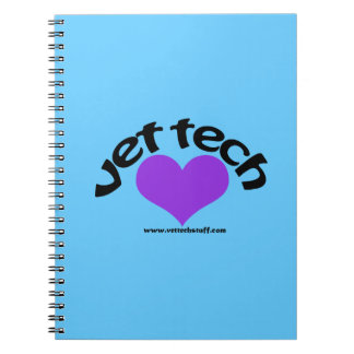 vet tech notebook blauw notitieboek