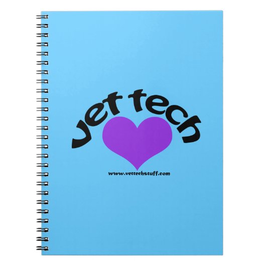 vet tech notebook blauw notitieboek (Voorkant)
