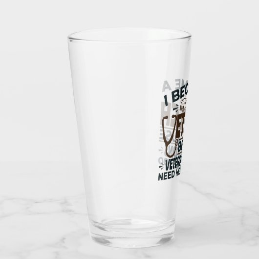 Vet Tech omdat dierenartsen ook helden nodig hebbe Glas (Rechts)