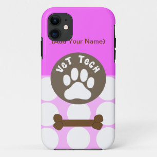 Vet Tech PInk Polka Dot iPhone 5 Hoesje