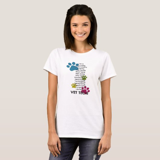 Vet Tech t Shirt (Voorkant volledig)