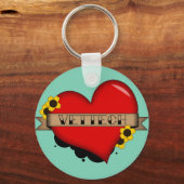 VET TECH TATTOO ONTWERP SLEUTELHANGER (Voorkant)