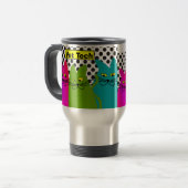Vet Tech Travel Mug Whimsical Cats Reisbeker (Voorkant links)