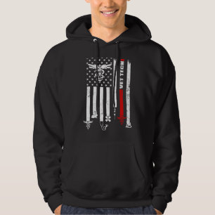 Vet Tech USA vlag Huisdieren Dierenarts Technicus Hoodie
