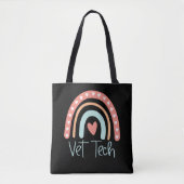 Vet Tech Veterinary Technicia Gift Afstuderen Draagtas (Voorkant)