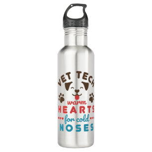 Vet Tech Warm Hearts for Cold Noses Waterfles