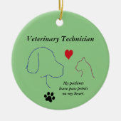 Vet-technicus - Schilder afdrukken op mijn hart #2 Keramisch Ornament (Voorkant)