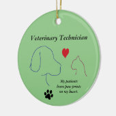 Vet-technicus - Schilder afdrukken op mijn hart #2 Keramisch Ornament (Links)