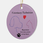 Vet-technicus - Schilder afdrukken op mijn hart #2 Keramisch Ornament (Links)