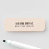 Vet tekst stijlvol, professioneel naamplaatje (In situ)