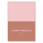 Vet Terracotta Roze Typografie Aangepaste plaatska Kaart (Voorkant)