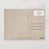 Vet "THX!" Krant Print Typografie Briefkaart (Achterkant)