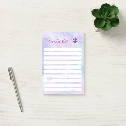 Vet to Do lijst Pet Paw Print Post-it® Notes (Kantoor)