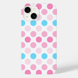 Vet Transfeminine Pride Flag Kleuren Polkadots Case-Mate iPhone 14 Hoesje