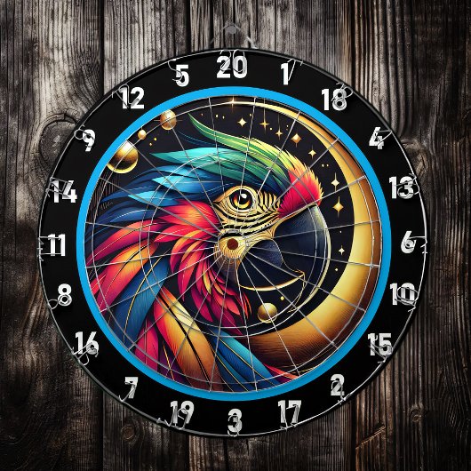 Vet Tropische Parrot Dartbord Centerpiece