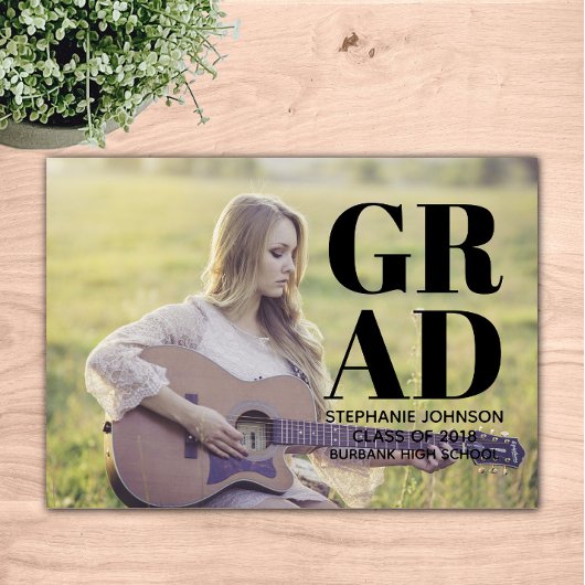 Vet Typografie Foto Afstuderen | Zwart Kaart