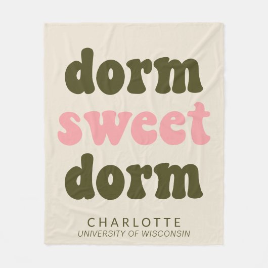 Vet Typografie Gepersonaliseerd Afstuderen Gift Do Fleece Deken (Voorkant)