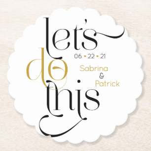 Vet Typografie laat dit doen sparen de Datum Kartonnen Onderzetters