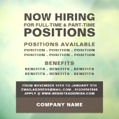 Vet Vacature Recruitment Adverteren Raamsticker (Vel 3)