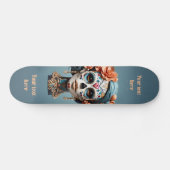 Vet Veelkleurige suikerschedel Skateboard (Horizontaal)