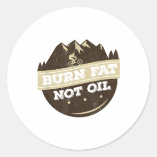 Vet verbranden Niet Olie Mountainbike MTB Milieu P Ronde Sticker