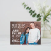 Vet Verzoek BEWERKBARE KLEUR Opslaan van de datum  Briefkaart (Staand voorkant)