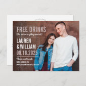 Vet Verzoek BEWERKBARE KLEUR Opslaan van de datum  Briefkaart (Voorkant / Achterkant)