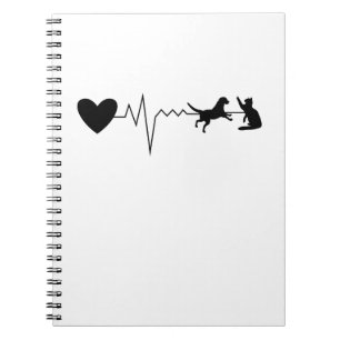 Vet Veterinarian Heartbeat Pulse Notitieboek