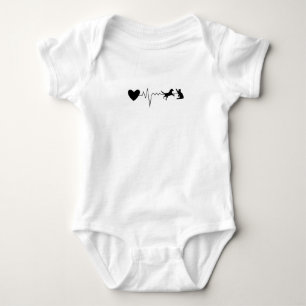 Vet Veterinarian Heartbeat Pulse Romper