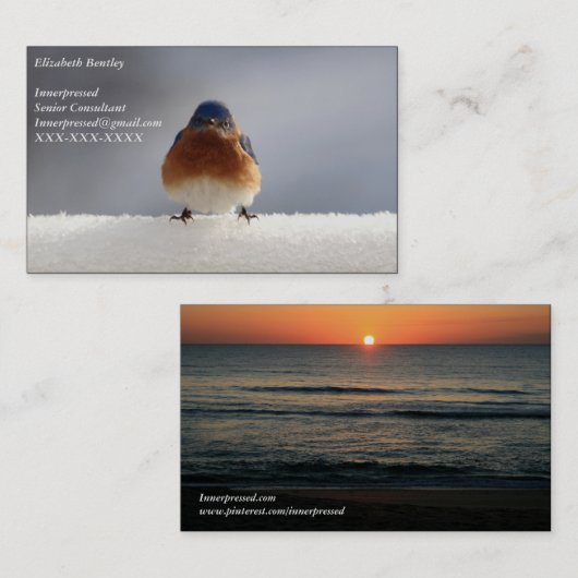 Vet Visitekaartje (Voorkant / Achterkant)