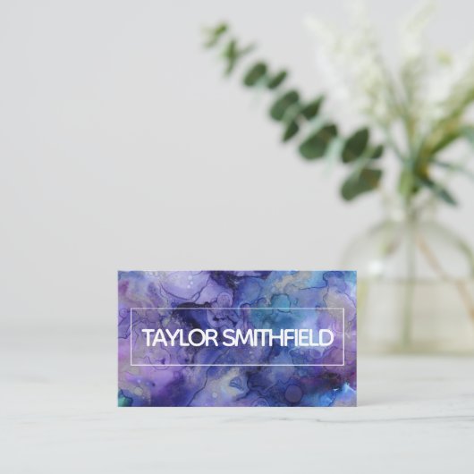 vet visitekaartje verfsplaat (Staand voorkant)