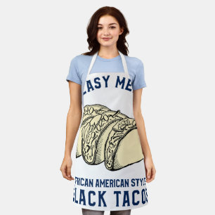 Vet vlees Afro-Amerikaanse stijl zwart taco's Schort