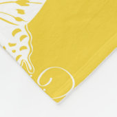 Vet vlinder wit op wit fleece deken (Hoek)