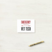 Vet voor noodgevallen Tech Critical Care Veterinar Post-it® Notes (Op bureau)